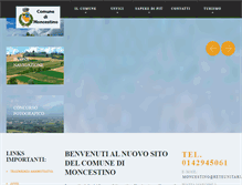Tablet Screenshot of comune.moncestino.al.it
